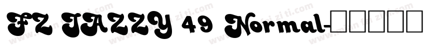 FZ JAZZY 49 Normal字体转换